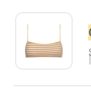 Tropic of C Yellow and White Women's bikini